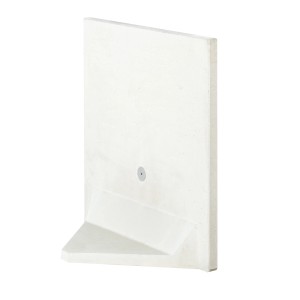 Diephaus L-Stein-Ecke Sichtbeton 100 cm x 100 cm x 45 cm x 5 cm Grau