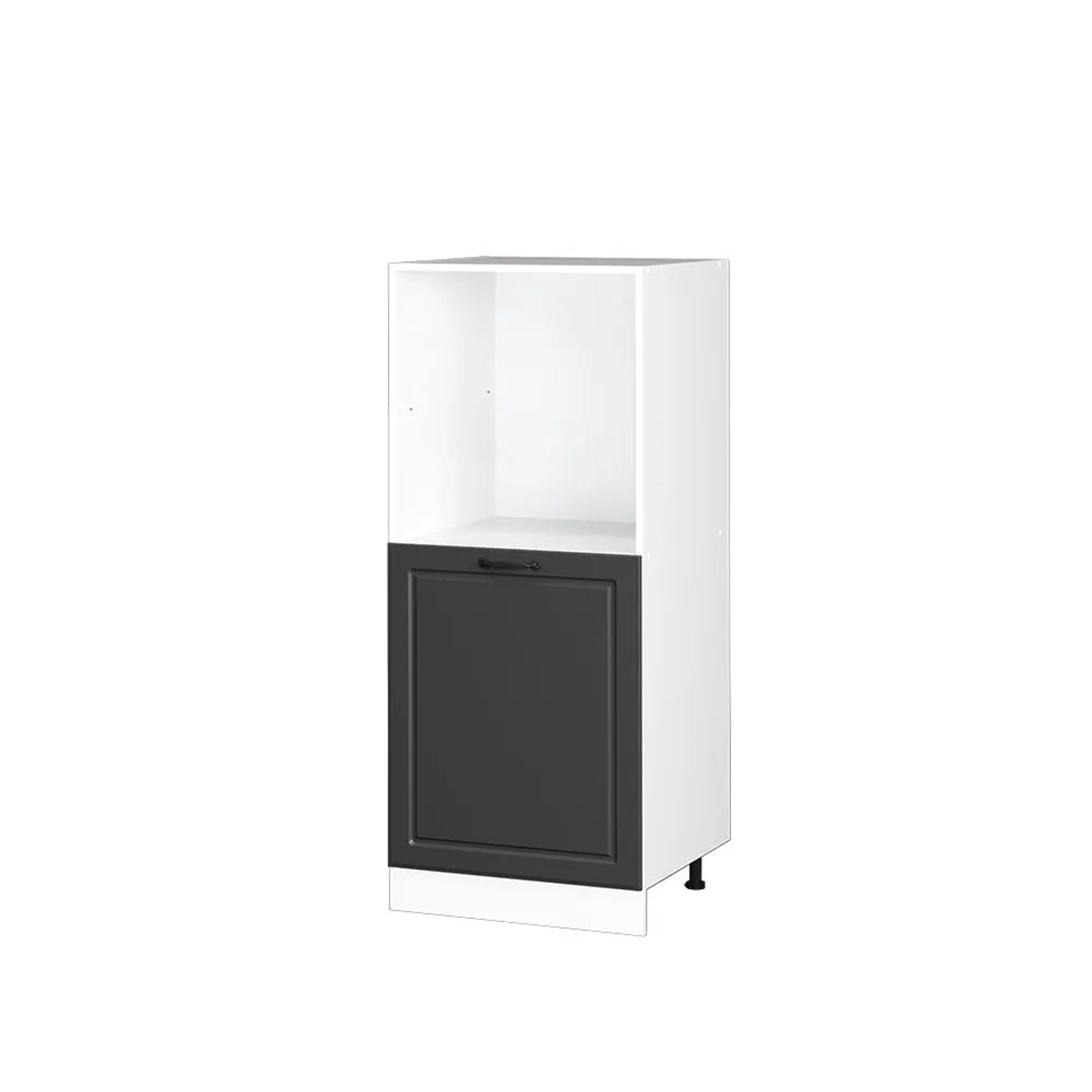 Vicco Herdumbauschrank R-Line Herdschrank Anthrazit Landhaus Weiß 60 cm