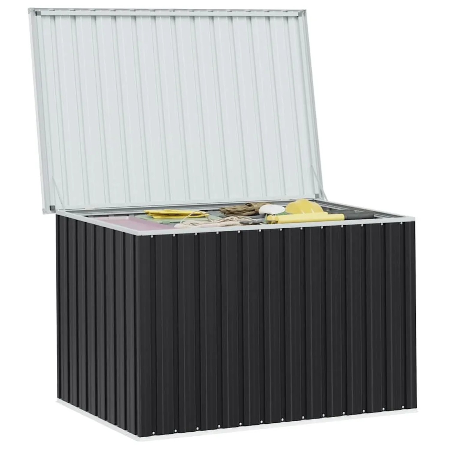 furnicato Aufbewahrungsbox Garten groß Anthrazit 149 x 99 x 93 cm kaufen bei OBI