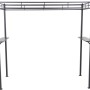 Siena Garden Grillpavillon in Taupe (244x127cm) mit Ablagen für Grillzubehör.