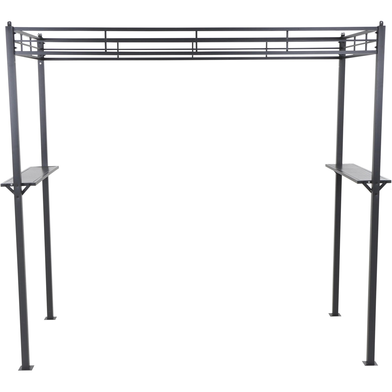 Siena Garden Grillpavillon in Taupe (244x127cm) mit Ablagen für Grillzubehör.