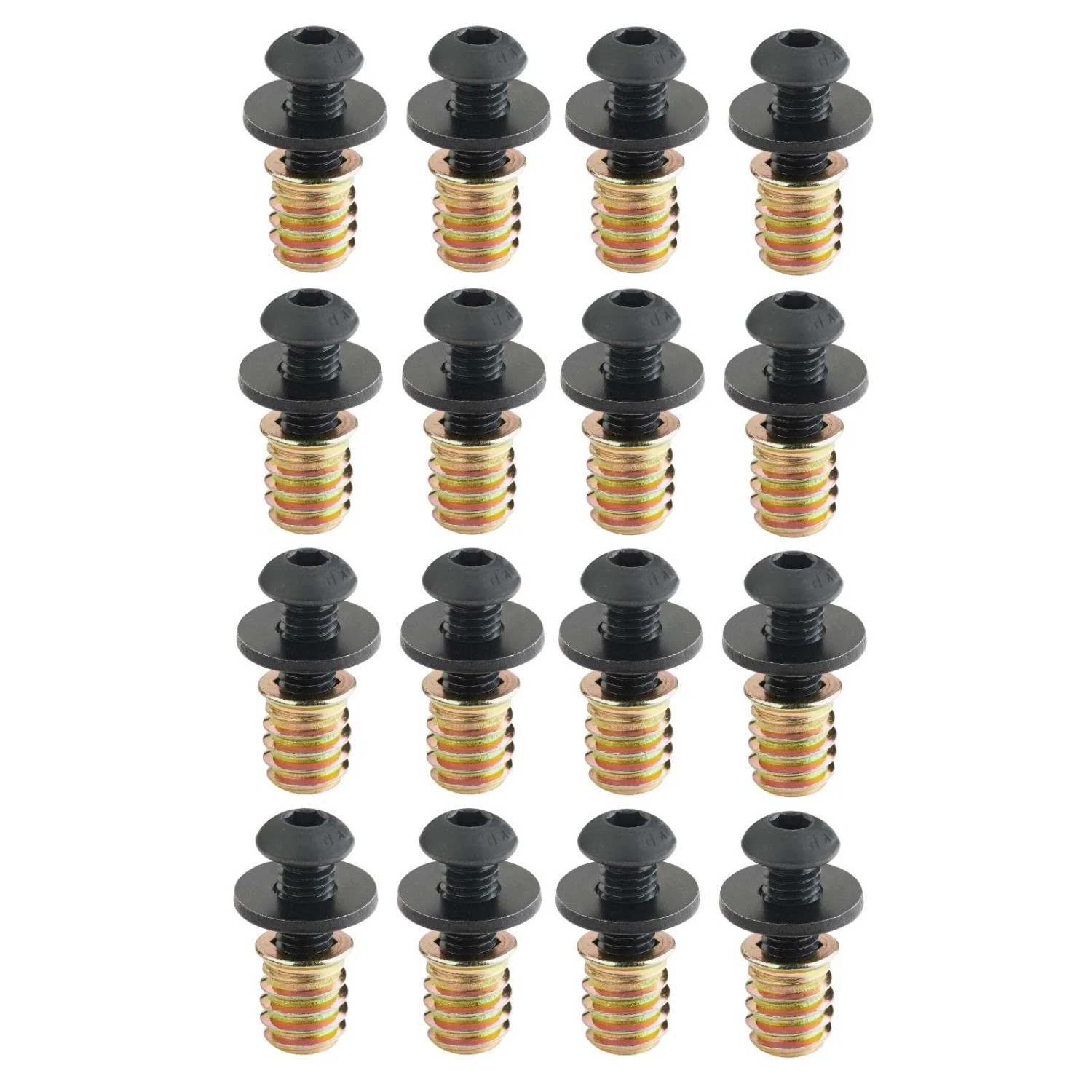 SOTECH 16 Stück Schraubenset M8x20 mit Gewindeeinsatz M8x15