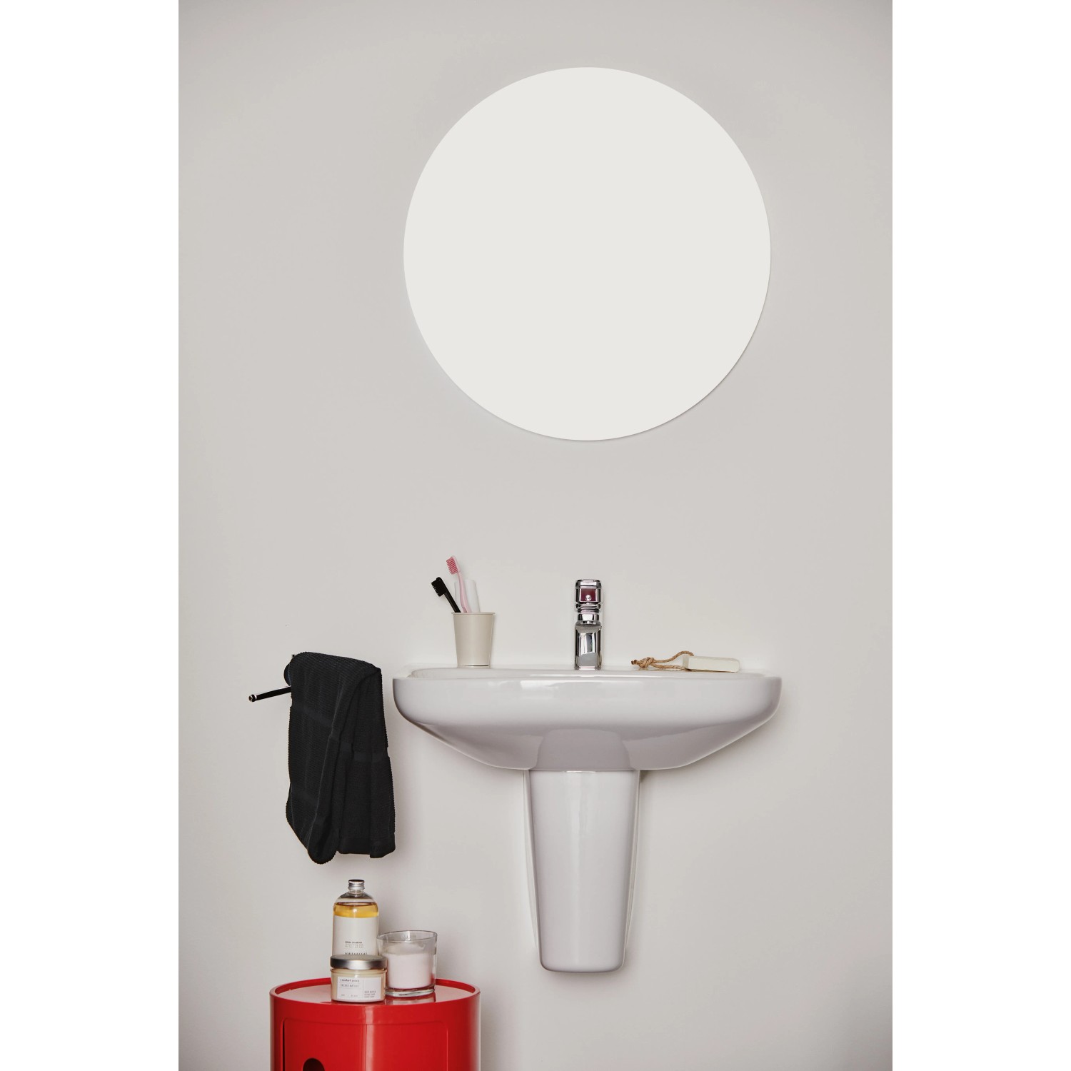 Ideal Standard i.life A Waschtisch, 60x48 cm, weiß, mit Hahnloch und Überlauf.