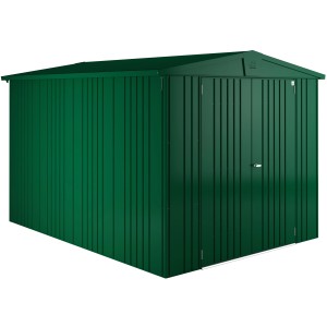 Biohort Metall-Gerätehaus Europa, dunkelgrün, 6,8 m²: Robustes Gerätehaus für Garten & Werkzeug.