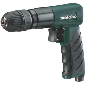 Metabo Druckluft-Bohrmaschine DB 10, dunkelgrün mit gummiertem Griff.