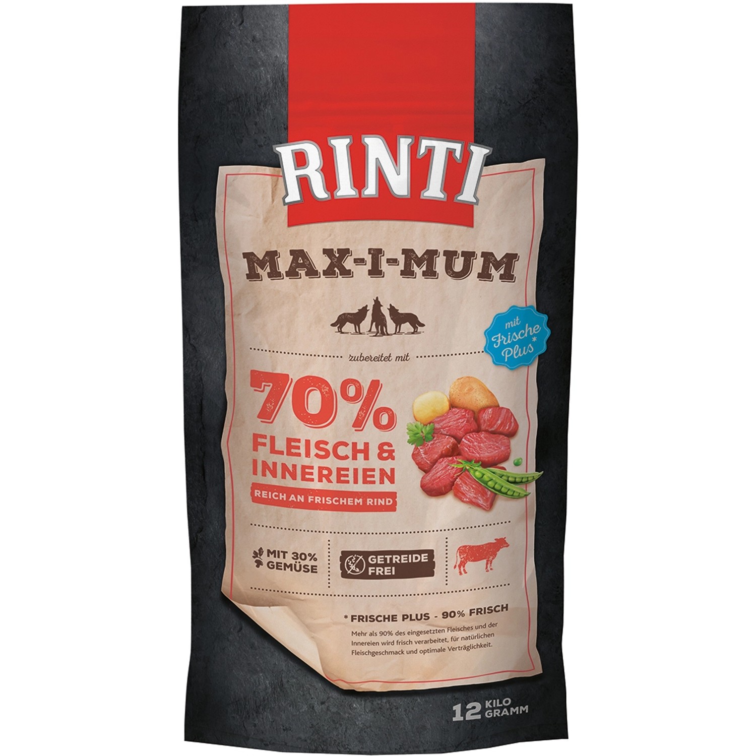 Rinti Hunde-Trockenfutter Max-I-Mum Rind 12 kg