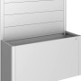 Biohort Belvedere Pflanzbeet Sichtschutz in Silber-Metallic, Zubehör für Hochbeete.