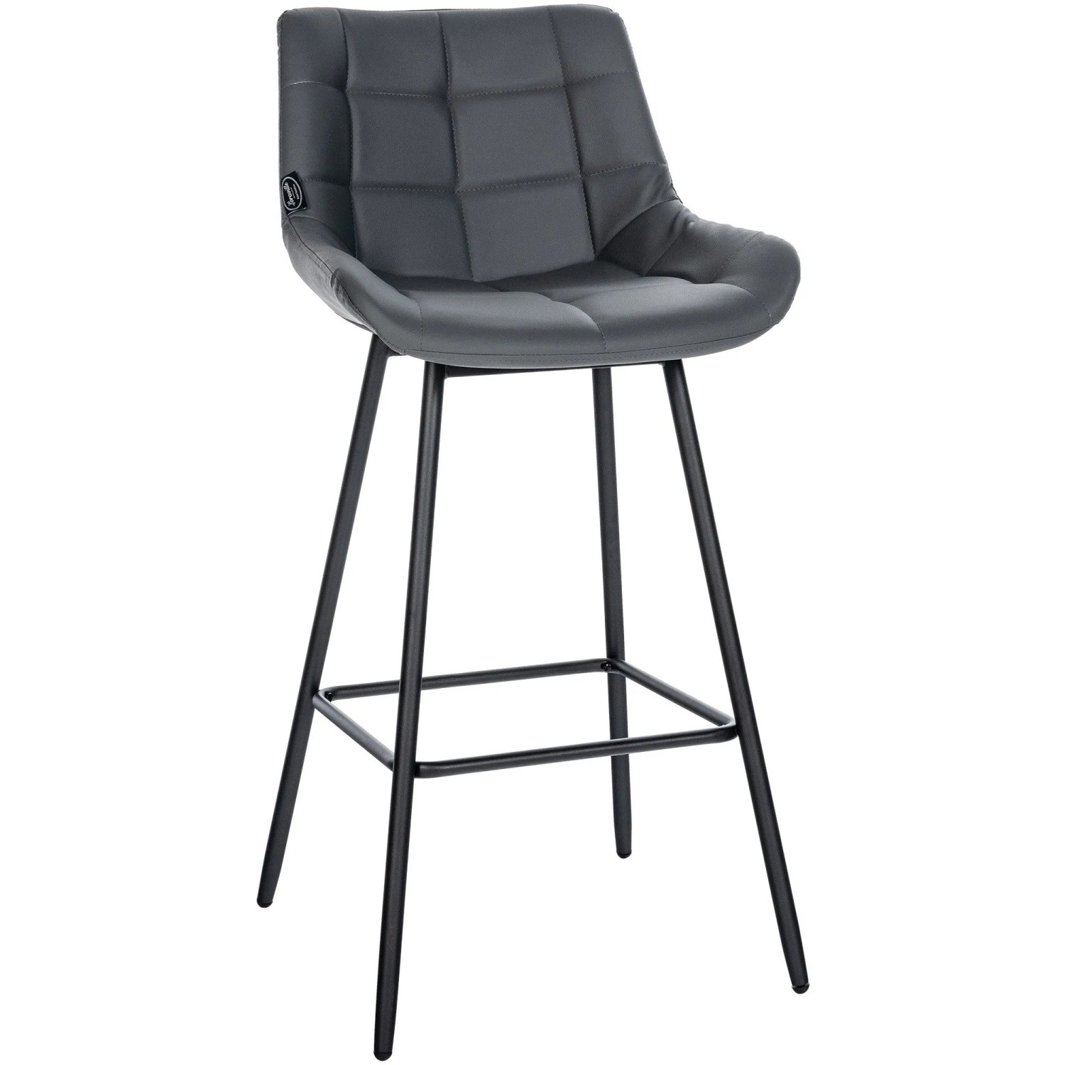 CLP Barhocker Weston grau/Kunstleder