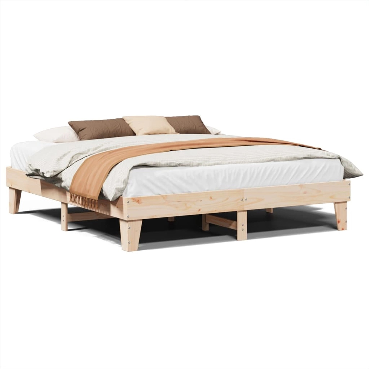 vidaXL Massivholzbett ohne Matratze 180x200 Kiefernholz 855346 günstig online kaufen