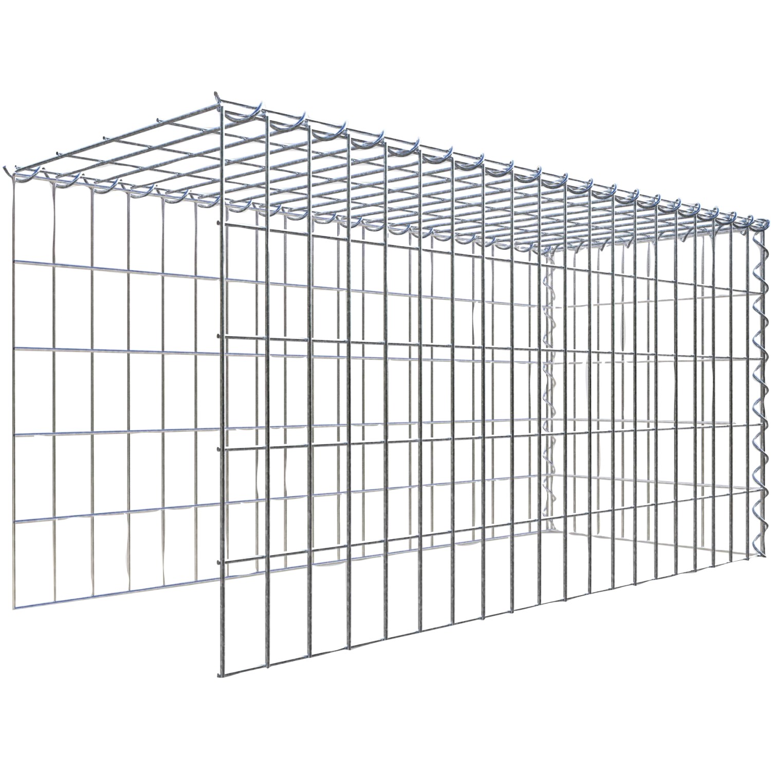 Gabiona Gabione-Anbaukorb Typ 4 50 x 100 x 40 cm Maschenw 5 x 10 cm