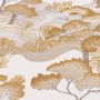 Erismann Vliestapete Elle Decoration 4 Golden Grove Gold mit Waldmotiv.
