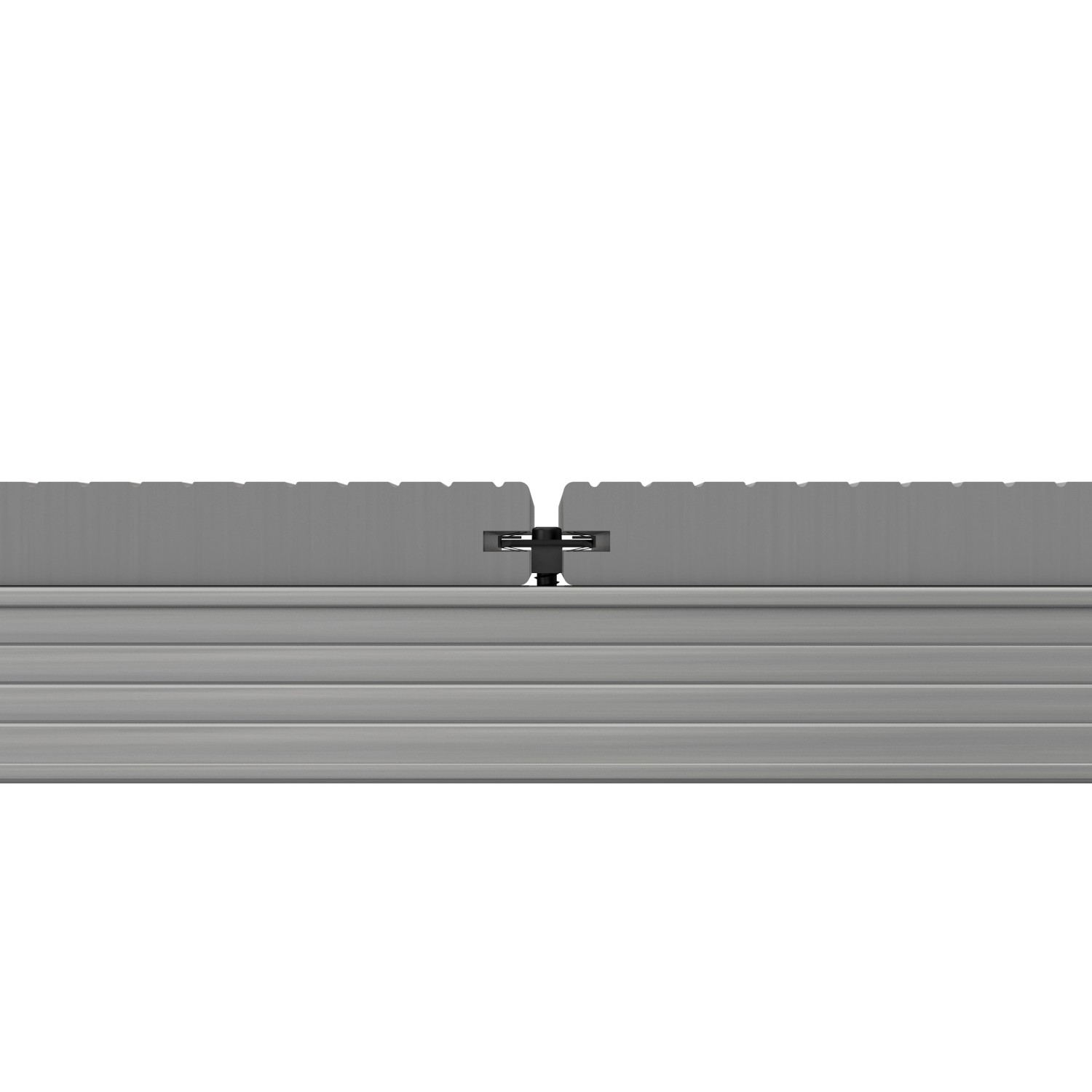 Innovafix Clip zur seitlichen Dielenbefestigung auf Aluminium-Unterkonstruktion.