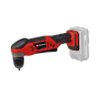 Einhell Akku-Winkelbohrmaschine TE-AD 18 Li-Solo, rot/schwarz, ohne Akku. Für schwer zugängliche Stellen.