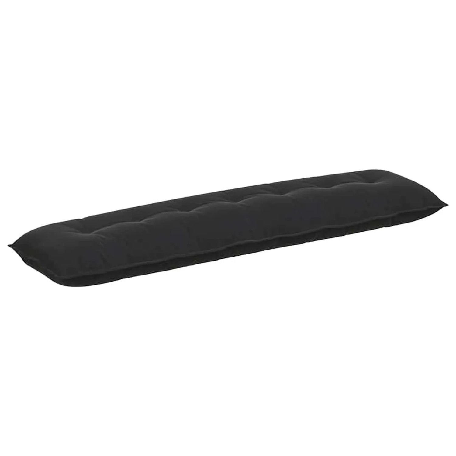 vidaXL Rückenkissen Schwarz 200 x 50 cm Cordstoff 42014982