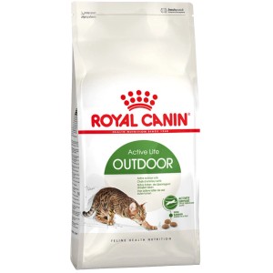 Royal Canin Outdoor Katzenfutter, Trockenfutter für aktive Freigänger Katzen, 400g Packung.