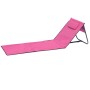 Lex Strandliege Strandmatte Sonnenmatte Badematte Liege Faltbar mit Tasche Pink