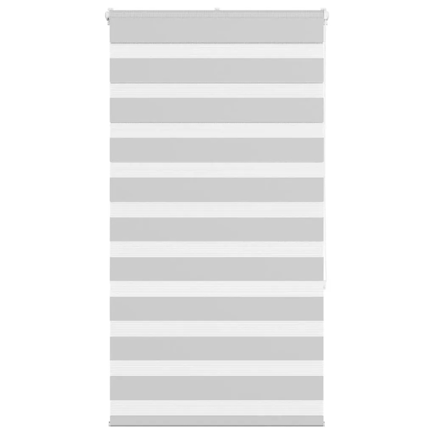 vidaXL Doppelrollo Hellgrau 85x150 cm Stoffbreite 80,9 cm Polyester 4014440 günstig online kaufen