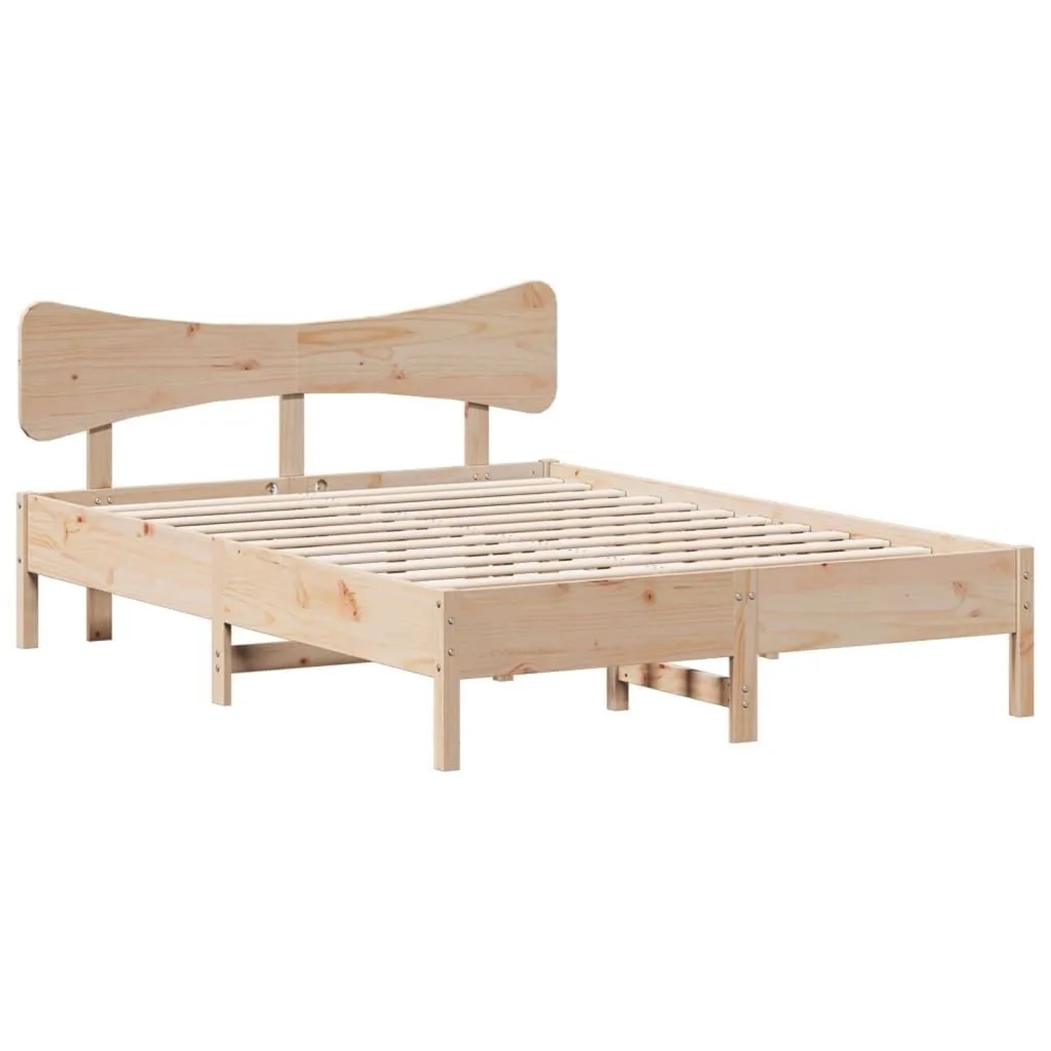 vidaXL Massivholzbett ohne Matratze 135x190 cm Kiefernholz 3328247 günstig online kaufen
