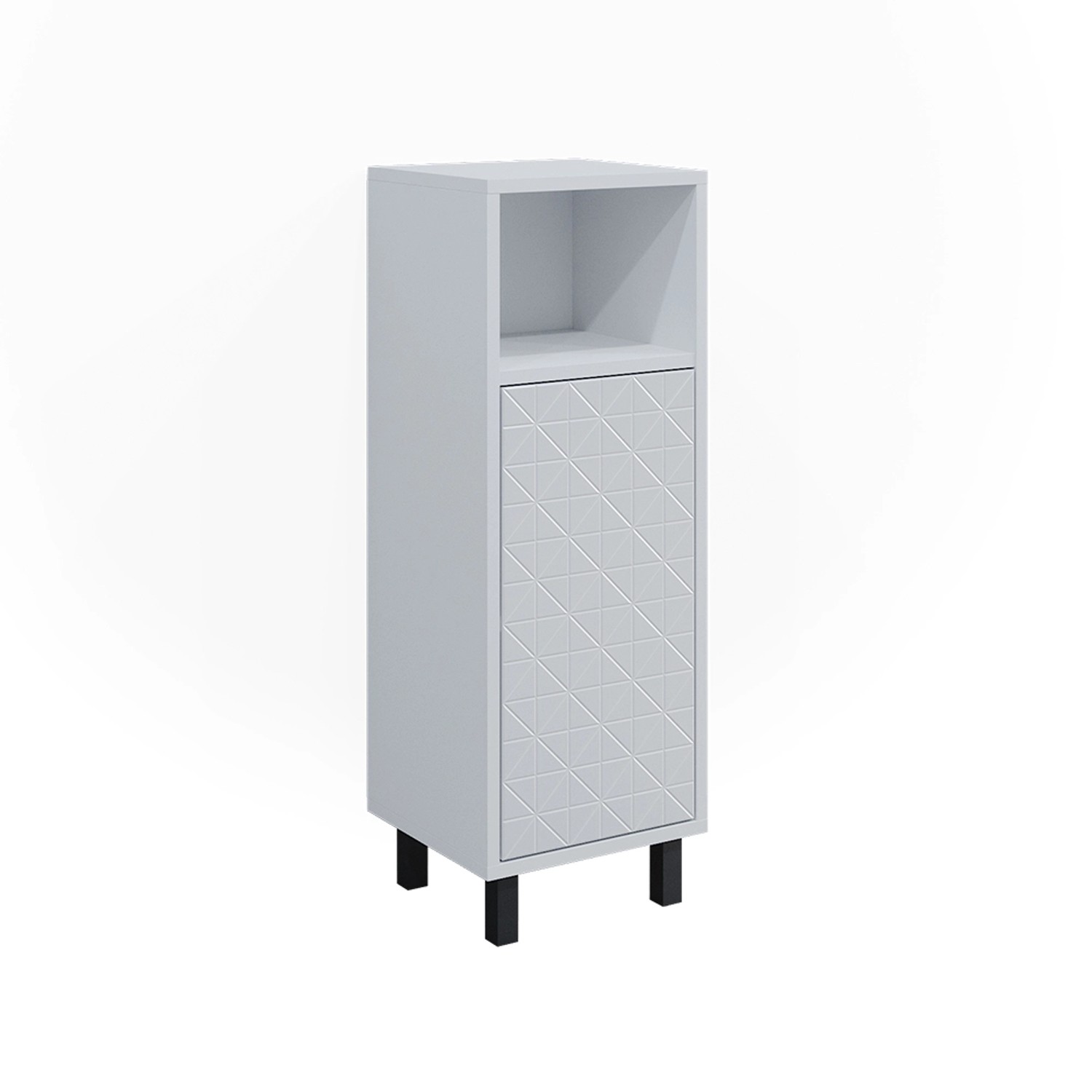 Vicco Midischrank Agasta Weiß Hochglanz 30 x 87 cm günstig online kaufen