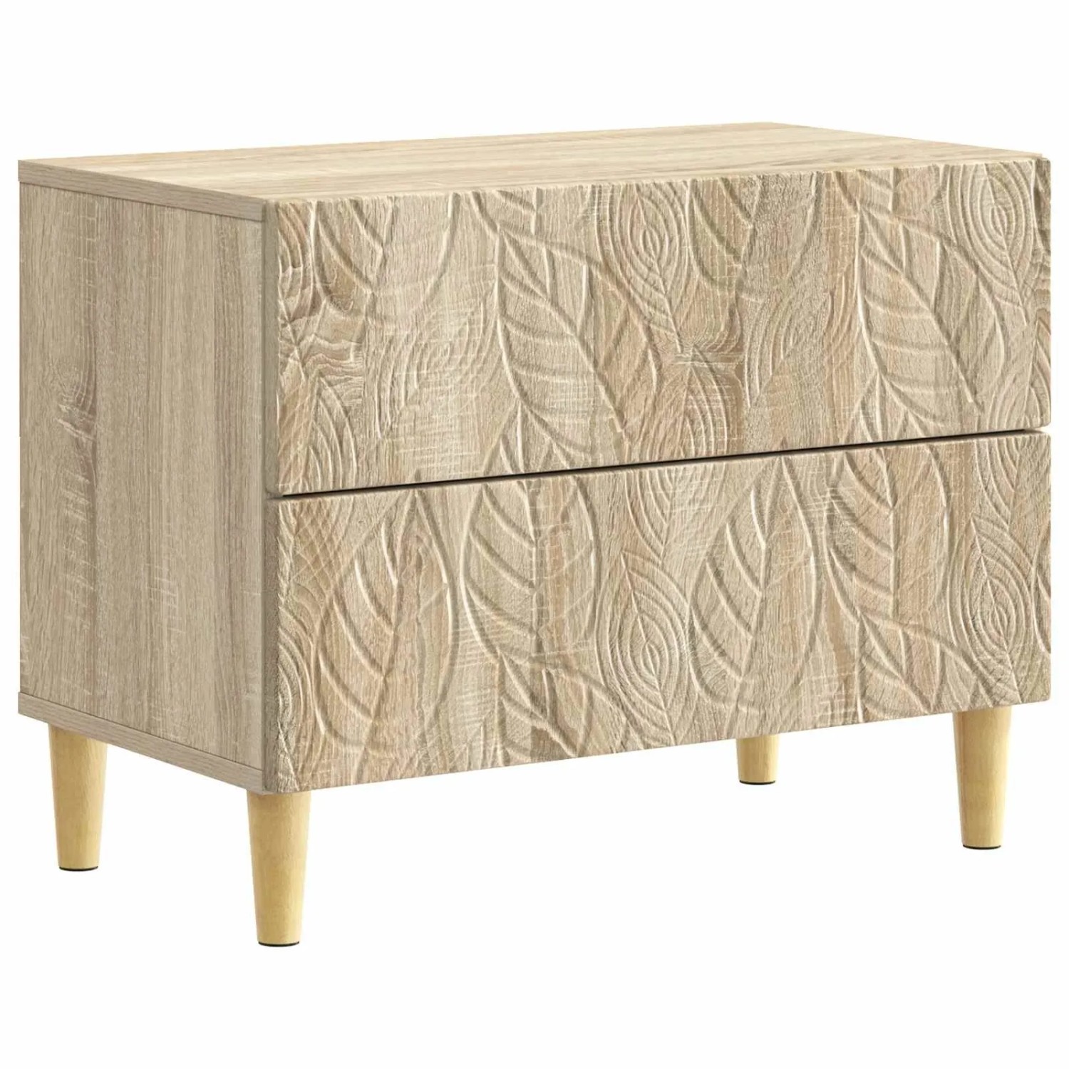 vidaXL Nachttisch Sonoma-Eiche 62 x 34,5 x 48 cm Holzwerkstoff 895007