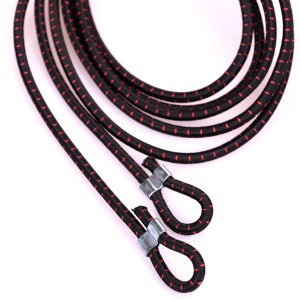 Stema Flachplane Gummiseil, rot-schwarz, für Autoanhänger, Zubehör.