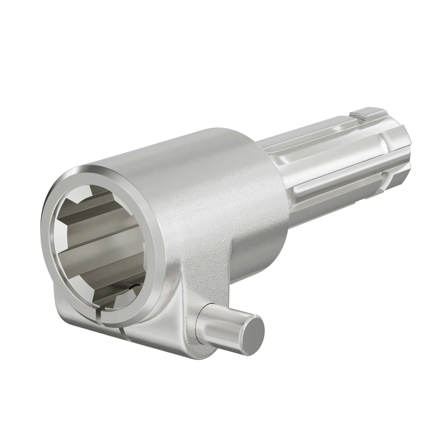 Wiltec Zapfwelle 140Mm Buchse Keilwellenaufnahme 1 3/8 Zoll Z6 Für Ausgangswelle 1 1/8 Zoll Z6