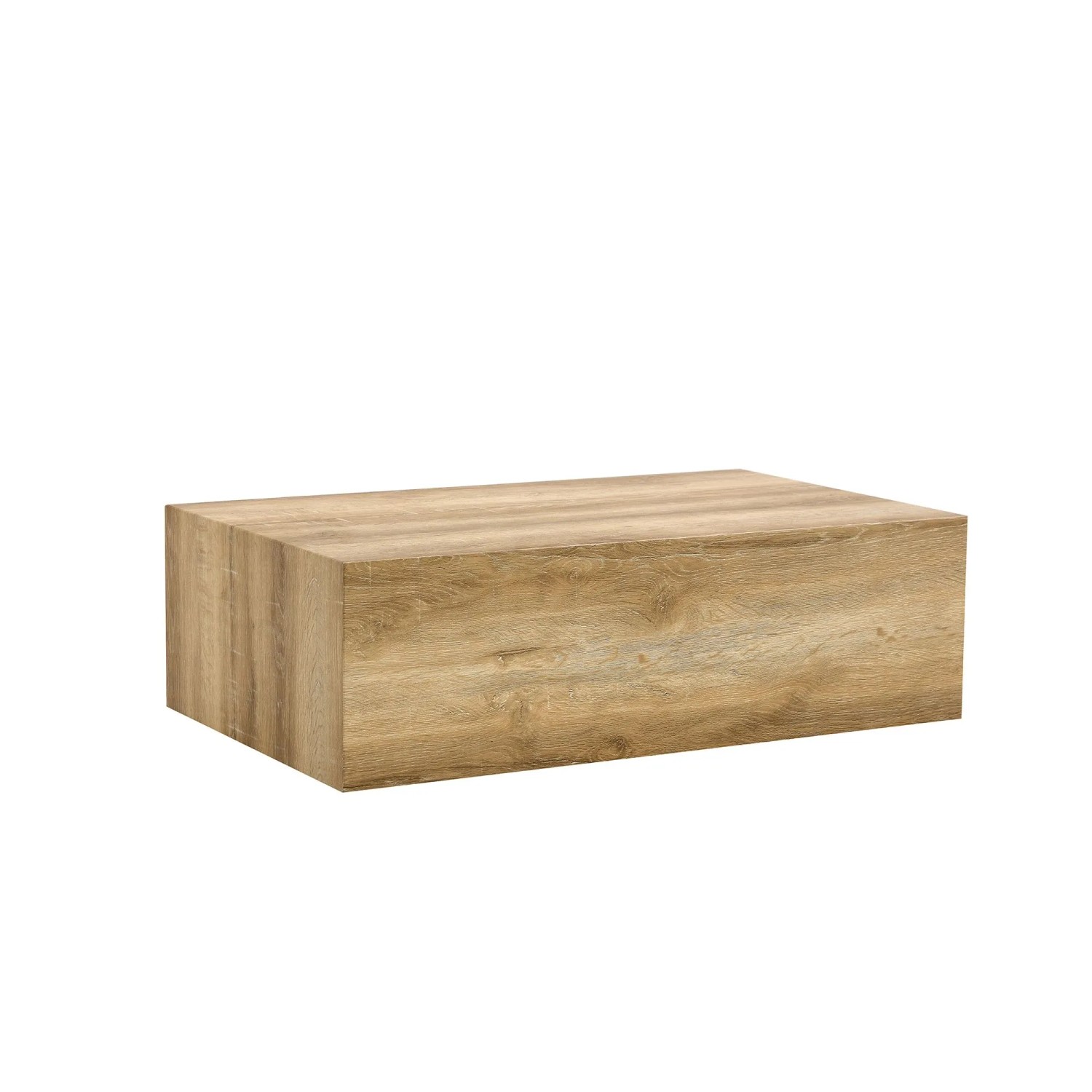 okwish Couchtisch mit Marmorimitat Rechteckig Wohnzimmer Skandinavisch 90x50x30cm Natur