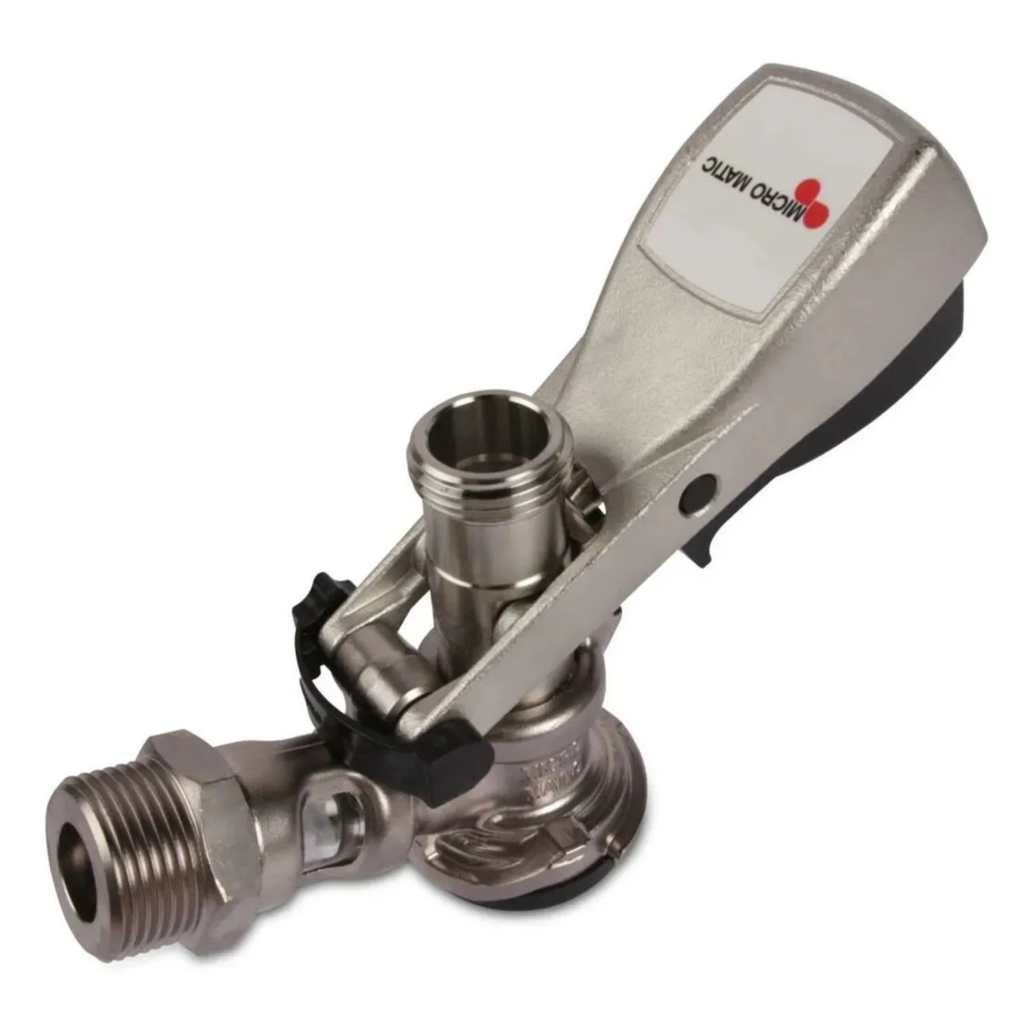 Ich-Zapfe Korb-Zapfkopf Micro-Matic Reihenschaltung CNS Silber