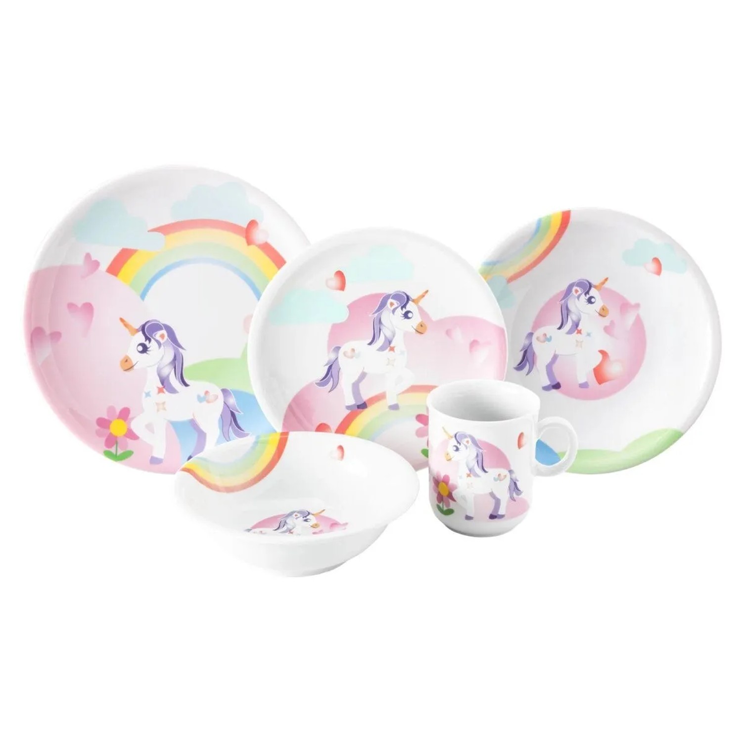 Seltmann Weiden Compact Kindergeschirr Set 5-teilig Mein Kleines Einhorn