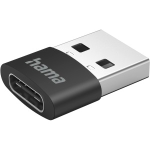 Hama USB-C Adapter, USB-A Stecker auf USB-C Buchse, 3er-Set für Computer & Multimedia.