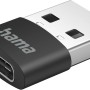 Hama USB-C Adapter, USB-A Stecker auf USB-C Buchse, 3er-Set für Computer & Multimedia.