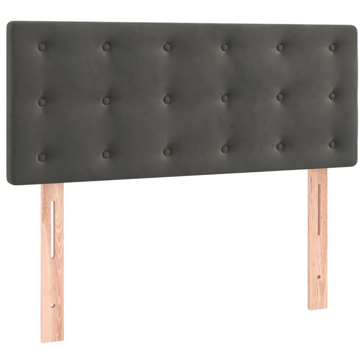 vidaXL Kopfteil Dunkelgrau 80x5x78/88 cm Samt 346411