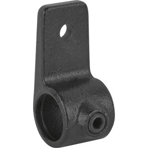 Befestigungsring, schwarz matt, für Stahlrohr (Ø 2,7 cm) zur Möbelbefestigung.