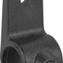 Befestigungsring, schwarz matt, für Stahlrohr (Ø 2,7 cm) zur Möbelbefestigung.