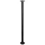 Schwarzes Wagner Möbelbein Industrial Pipe, 710 mm lang, für Möbelbau im Industrial Style.