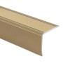 Selbstklebendes KARAT Stufenkantenprofil Integral Form L, Treppenkantenprofil in Gold, 30x35x1340 mm.
