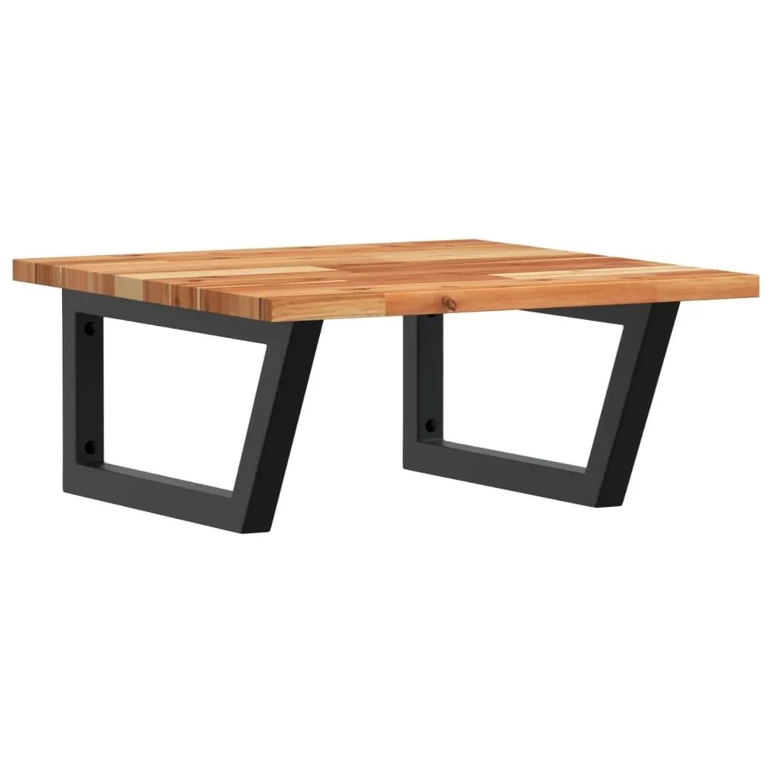 vidaXL Waschbeckenregal Wandmontage Stahl und Akazienholz 3302771 günstig online kaufen