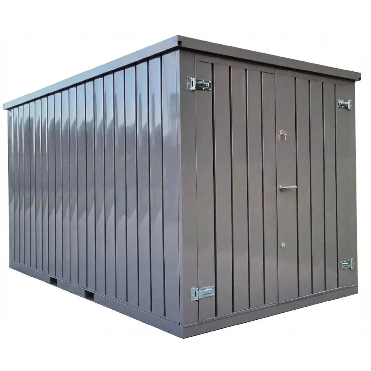 LagercontainerXXL 3m Lagercontainer mit Doppeltür & Doppelverriegelung RAL7 günstig online kaufen