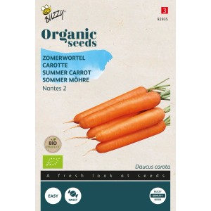 Buzzy Organic Sommer Möhre Nantes 2Bio SamenCa. 1 grSüßer Geschmack