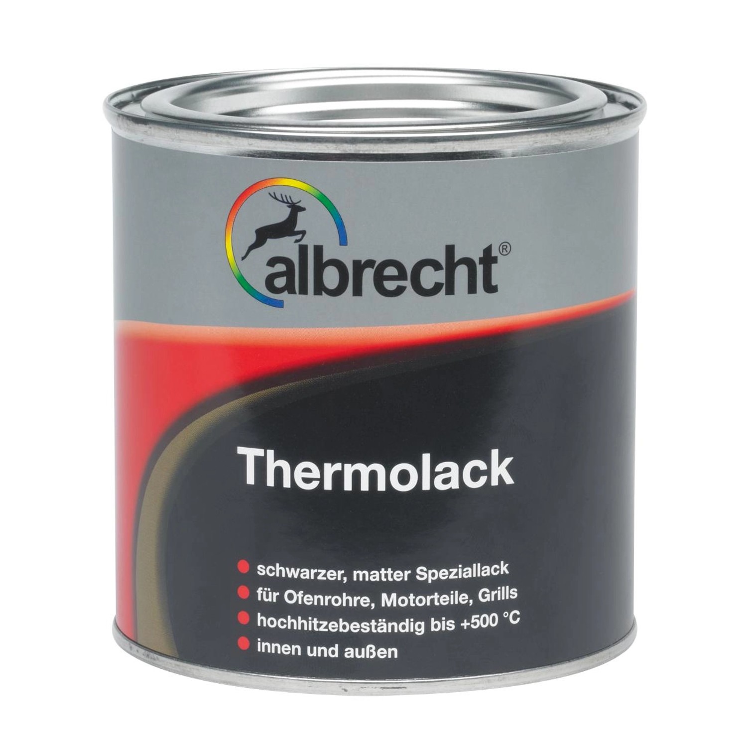Albrecht Thermolack Schwarz matt 375 ml