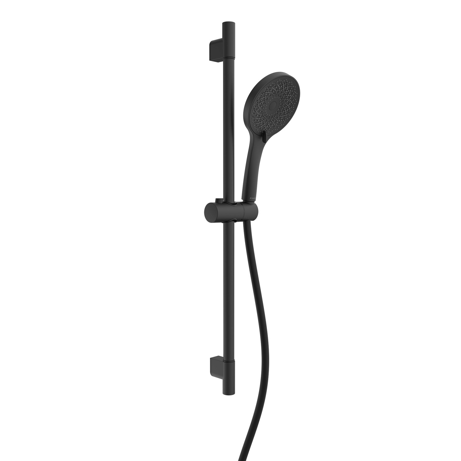 Schütte Stangenbrause-Set Capri Schwarz Matt