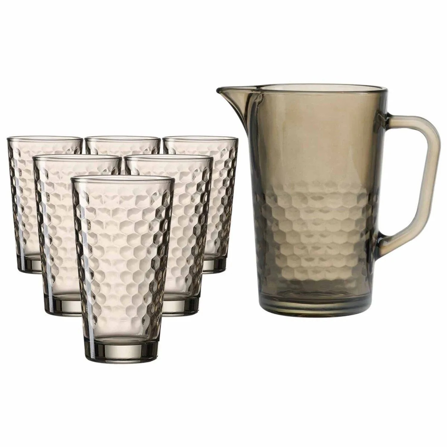 Ritzenhoff & Breker Favo Krug- und Longdrinkglasset 7-teilig Braun