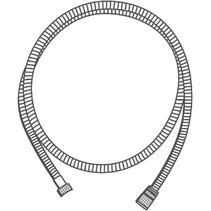 Grohe QuickFix Brauseschlauch VitalioFlex, 175 cm, Chrom, mit TwistStop.