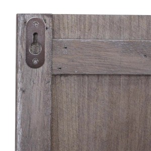 Detailaufnahme Wandgarderobe C89 Braun Shabby mit Aufhängung.