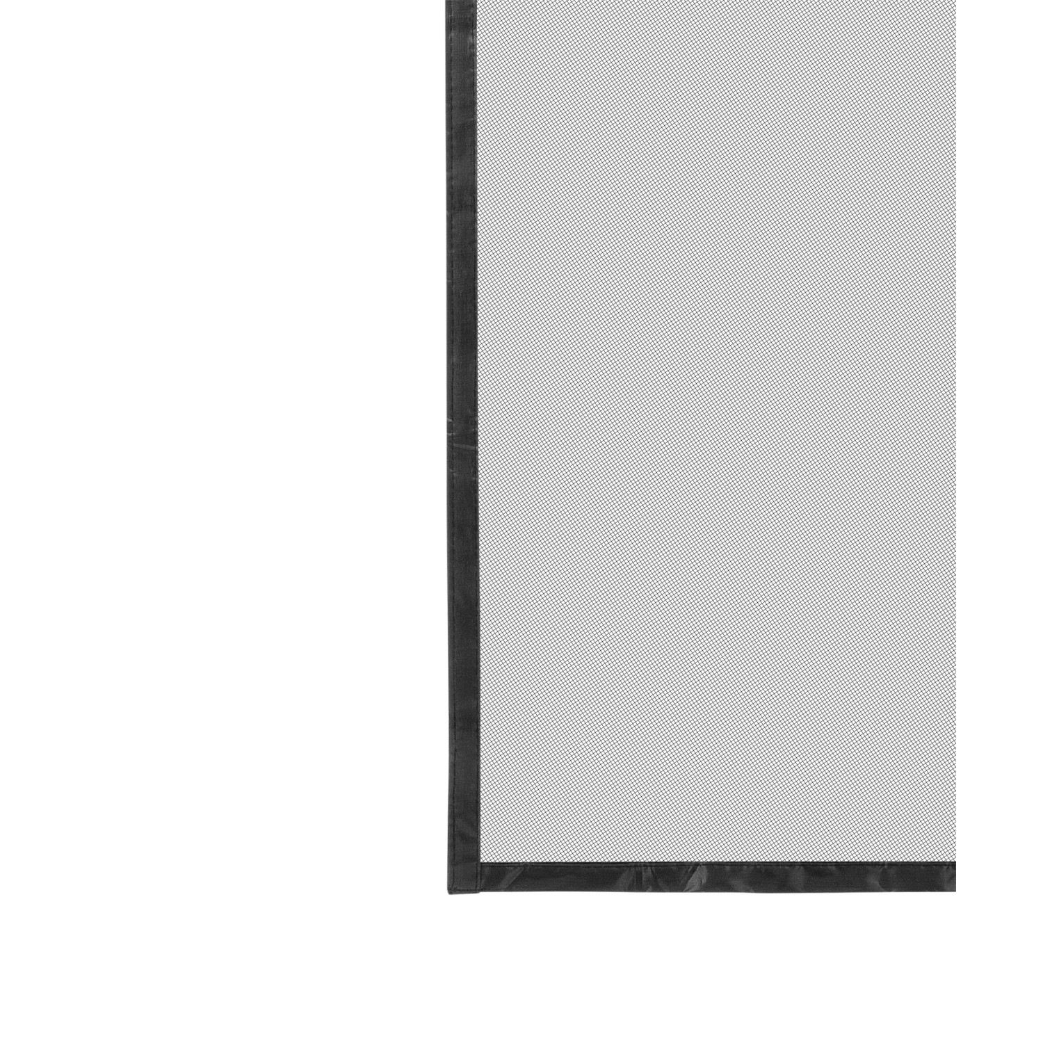 Detailaufnahme: Easymaxx Moskitonetz mit Magnetverschluss, 100x210 cm, schwarz, für Türen.