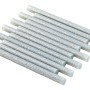 12 silberne LUX Heißklebepatronen (Ø 8 mm) für Heißklebepistolen.