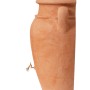 Garantia Wandamphore Antik 260 l in Terracotta mit Zapfhahn, ideal zur Regenwassernutzung.