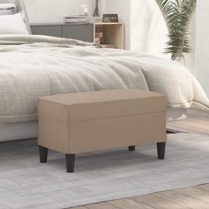 vidaXL Sitzbank Cappuccino-Braun 70x35x41 cm Kunstleder 349396