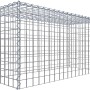 Gabiona Anbaukorb Typ 3, 50x100x40 cm, Maschenweite 5x5 cm, aus verzinktem Drahtgitter.