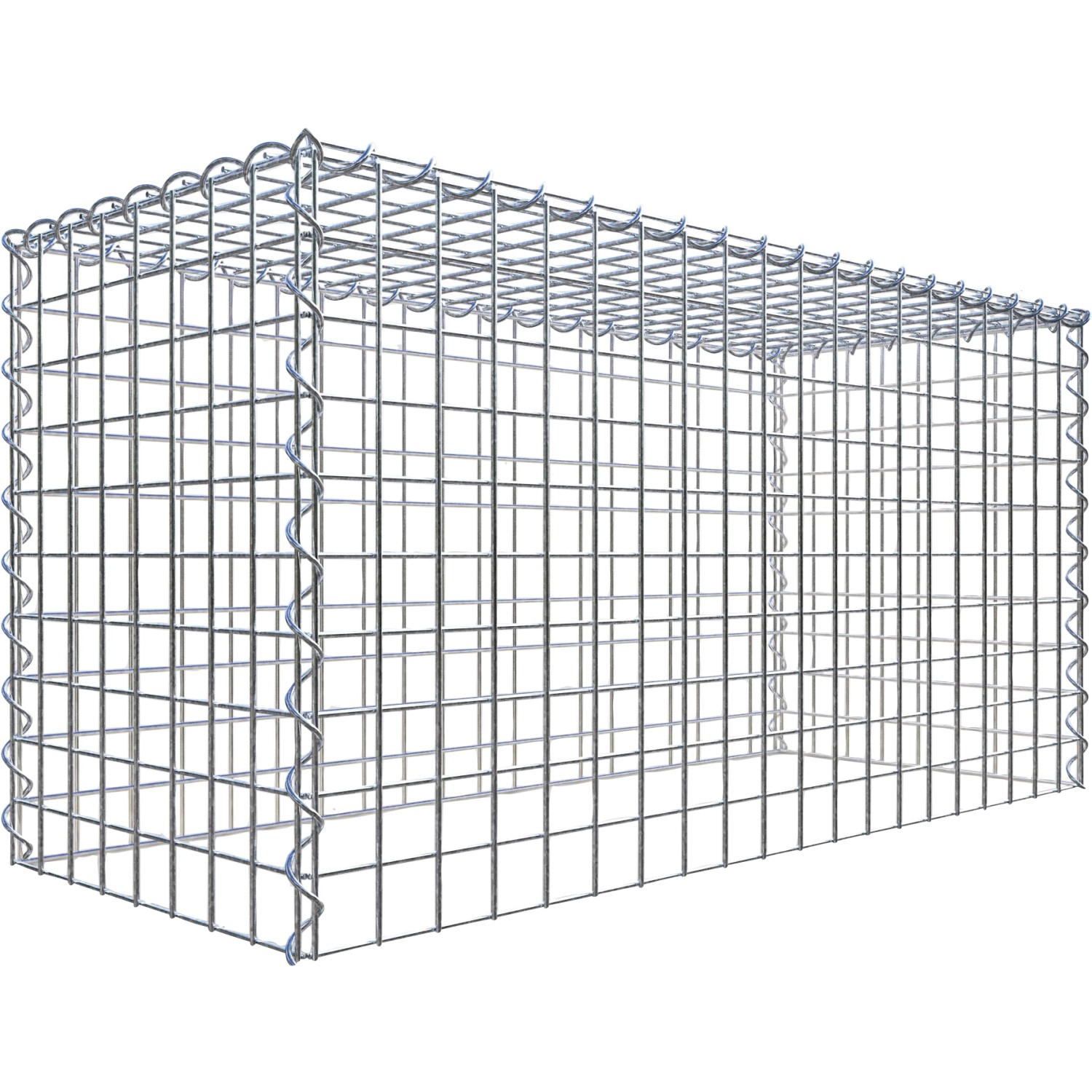 Gabiona Gabione-Anbaukorb Typ 3 50 x 100 x 40 cm Maschenw 5 x 5 cm